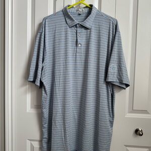 Peter Millar Men's Striped Golf Polo Shirt XL